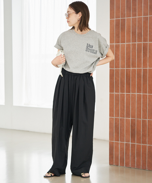 SLOBE IENA(スローブイエナ)の「《WEB限定/追加2》1ST ETOILE Tシャツ(Tシャツ/カットソー・レディース・ブラウン/グレー/カーキ/ネイビー・FREE)」の8枚目の写真