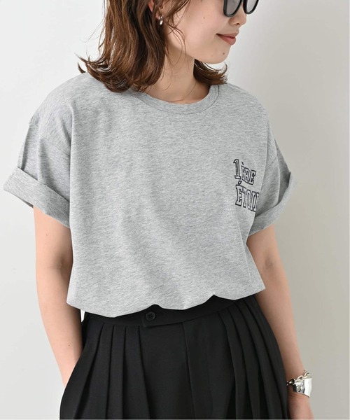 SLOBE IENA(スローブイエナ)の「《WEB限定/追加2》1ST ETOILE Tシャツ(Tシャツ/カットソー・レディース・ブラウン/グレー/カーキ/ネイビー・FREE)」の19枚目の写真