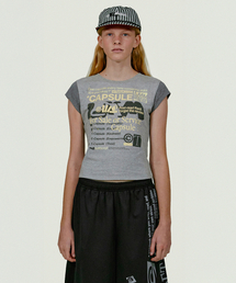 Capsule Women Tee Melange Gray