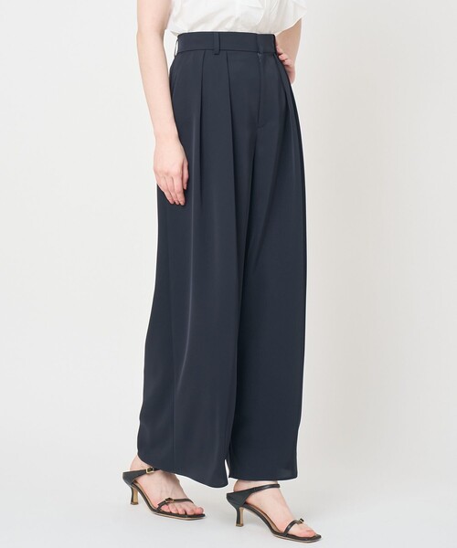 ANAYI（アナイ）の「トリアセツイルタックイージーパンツ〈セットアップ対応商品〉（その他パンツ・レディース・ネイビー/ピンクベージュ/ブルー・38/36）」の8枚目の写真