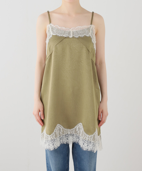 MILLO WOMEN（ミロウーマン）の「【Geek Office / ギークオフィス】MILLO WOMEN Crease Lace Midi Dress（ワンピース・レディース・カーキ・FREE）」の11枚目の写真