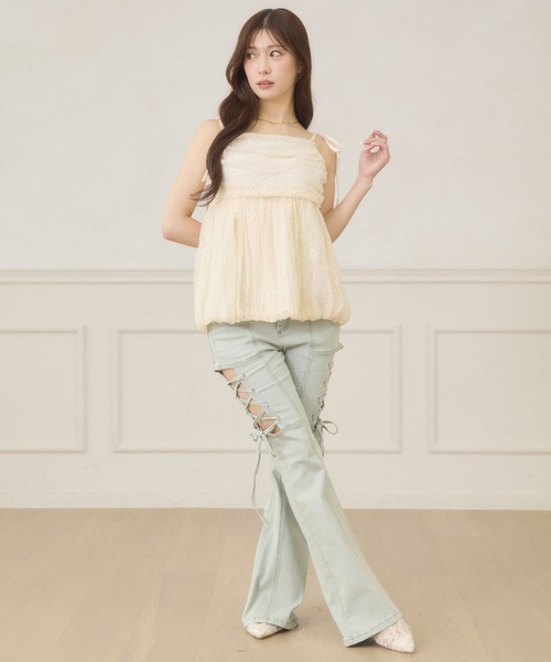 Ambre Neige(アンブルネージュ)の「2way assortment balloon blouse / 2WAYアソートバルーンブラウス(シャツ/ブラウス・レディース・ホワイト系その他/オフホワイト/ブラック系その他・FREE)」の8枚目の写真