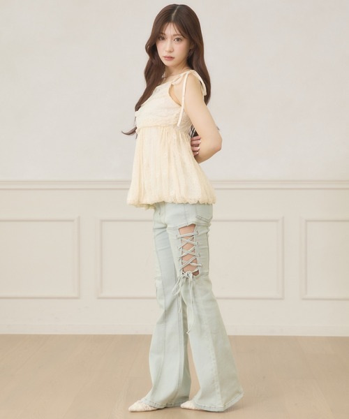 Ambre Neige(アンブルネージュ)の「2way assortment balloon blouse / 2WAYアソートバルーンブラウス(シャツ/ブラウス・レディース・ホワイト系その他/オフホワイト/ブラック系その他・FREE)」の9枚目の写真