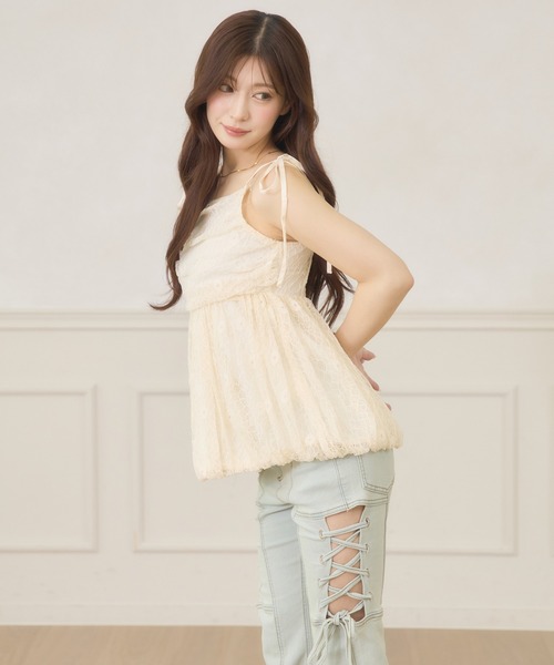 Ambre Neige(アンブルネージュ)の「2way assortment balloon blouse / 2WAYアソートバルーンブラウス(シャツ/ブラウス・レディース・ホワイト系その他/オフホワイト/ブラック系その他・FREE)」の7枚目の写真