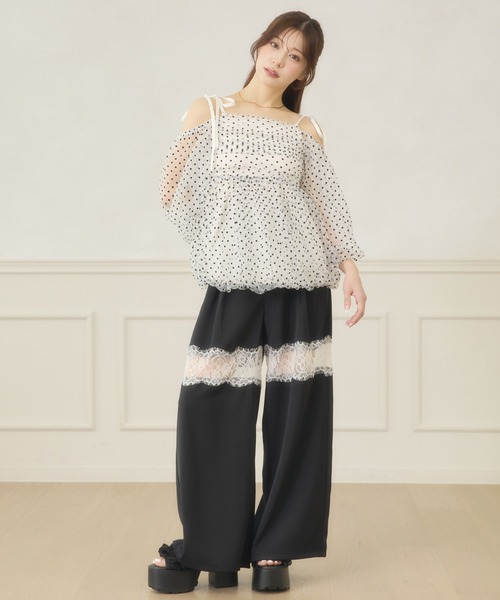 Ambre Neige(アンブルネージュ)の「2way assortment balloon blouse / 2WAYアソートバルーンブラウス(シャツ/ブラウス・レディース・ホワイト系その他/オフホワイト/ブラック系その他・FREE)」の18枚目の写真