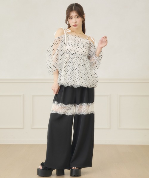 Ambre Neige(アンブルネージュ)の「2way assortment balloon blouse / 2WAYアソートバルーンブラウス(シャツ/ブラウス・レディース・ホワイト系その他/オフホワイト/ブラック系その他・FREE)」の19枚目の写真