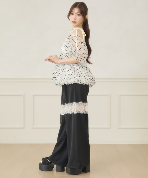 Ambre Neige(アンブルネージュ)の「2way assortment balloon blouse / 2WAYアソートバルーンブラウス(シャツ/ブラウス・レディース・ホワイト系その他/オフホワイト/ブラック系その他・FREE)」の20枚目の写真