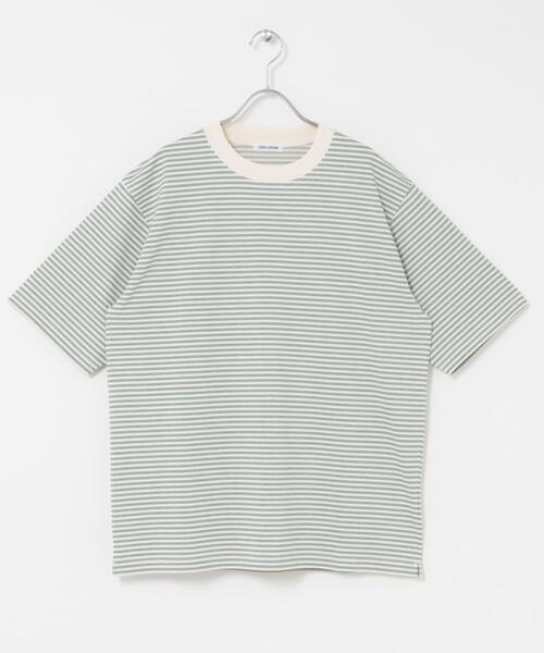 FORK&SPOON(フォークアンドスプーン)の「FORK&SPOON マルチボーダーTシャツ(Tシャツ/カットソー・メンズ・レッド/グリーン/チャコールグレー・5/4)」の1枚目の写真
