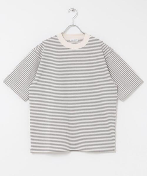 FORK&SPOON(フォークアンドスプーン)の「FORK&SPOON マルチボーダーTシャツ(Tシャツ/カットソー・メンズ・レッド/グリーン/チャコールグレー・5/4)」の4枚目の写真