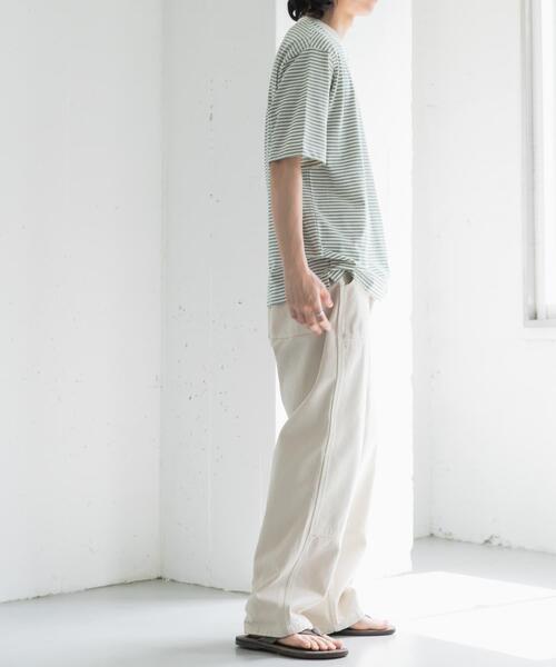 FORK&SPOON(フォークアンドスプーン)の「FORK&SPOON マルチボーダーTシャツ(Tシャツ/カットソー・メンズ・レッド/グリーン/チャコールグレー・5/4)」の12枚目の写真