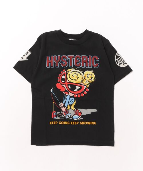HYSTERIC MINI（ヒステリックミニ）の「SHOUT IT OUT LOUD 半袖Tシャツ（Tシャツ/カットソー・キッズ・ブラック/ホワイト・110/100/120）」の2枚目の写真