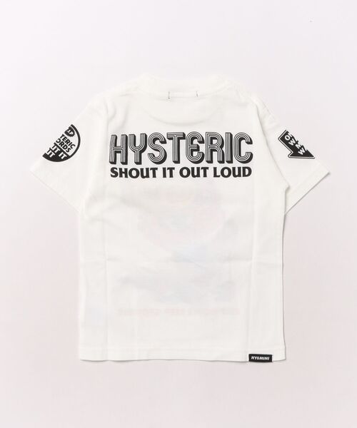 HYSTERIC MINI（ヒステリックミニ）の「SHOUT IT OUT LOUD 半袖Tシャツ（Tシャツ/カットソー・キッズ・ブラック/ホワイト・110/100/120）」の3枚目の写真