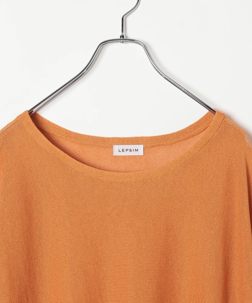 LEPSIM(レプシィム)の「12ゲージペーパードルマンT 681310(ニット/セーター・レディース・オレンジ/ベージュ/ブラック/ブルー・FREE)」の6枚目の写真