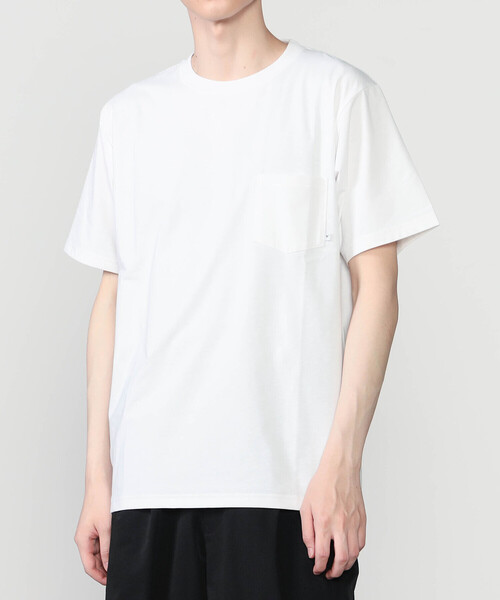 Bshop(ビショップ)の「NEUTRALWORKS. |〈別注〉クルーネック ポケットTシャツ MEN(Tシャツ/カットソー・メンズ・ホワイト/グレー/ブラック・L/M)」の1枚目の写真