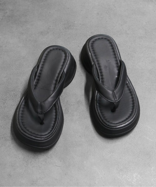 THE CELL.(ザセルドット)の「厚底サンダル PLATFORM SANDALS(サンダル・レディース・ブラック・35/37/39)」の5枚目の写真
