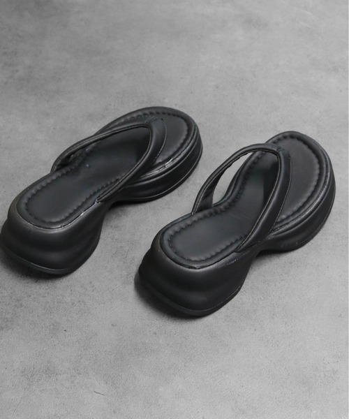 THE CELL.(ザセルドット)の「厚底サンダル PLATFORM SANDALS(サンダル・レディース・ブラック・35/37/39)」の6枚目の写真