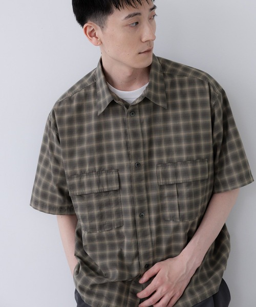 LOWRYS FARM(ローリーズファーム)の「【LFM(U)】WポケットチェックシャツSS 1023537(シャツ/ブラウス・メンズ・アイボリー/ベージュ/ブラック・LARGE/MEDIUM)」の16枚目の写真