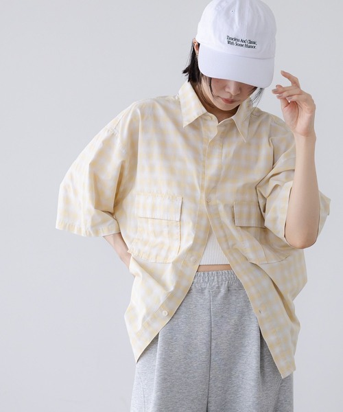 LOWRYS FARM(ローリーズファーム)の「【LFM(U)】WポケットチェックシャツSS 1023537(シャツ/ブラウス・メンズ・アイボリー/ベージュ/ブラック・LARGE/MEDIUM)」の19枚目の写真
