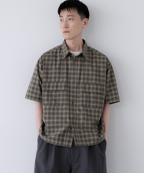 LOWRYS FARM(ローリーズファーム)の「【LFM(U)】WポケットチェックシャツSS 1023537(シャツ/ブラウス・メンズ・アイボリー/ベージュ/ブラック・LARGE/MEDIUM)」の13枚目の写真