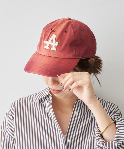 Spick & Span(スピックアンドスパン)の「《追加》AUTHEN / オーセン FADE "A" CAP(キャップ・レディース・ボルドー/ネイビー・FREE)」の19枚目の写真