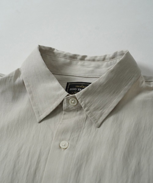 EGO TRIPPING（エゴトリッピング）の「ms6559-GATHER-SHIRTS ギャザーシャツ(616720)（シャツ/ブラウス・メンズ・ブラウン/ブラック/アイボリー・48/46）」の7枚目の写真
