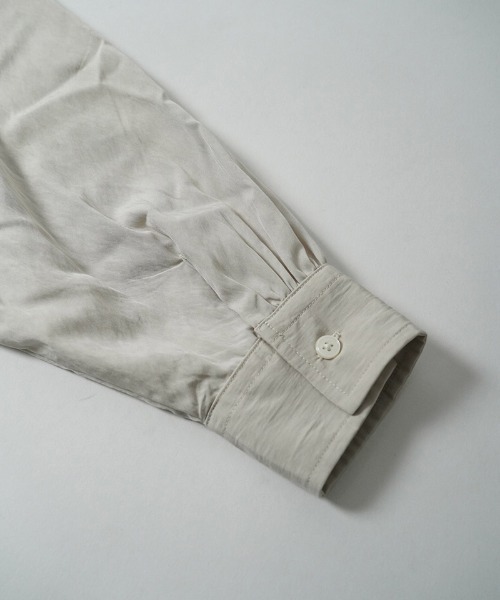 EGO TRIPPING（エゴトリッピング）の「ms6559-GATHER-SHIRTS ギャザーシャツ(616720)（シャツ/ブラウス・メンズ・ブラウン/ブラック/アイボリー・48/46）」の10枚目の写真