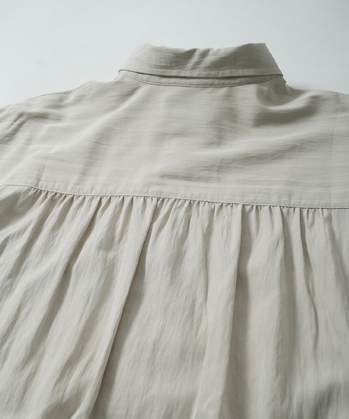 EGO TRIPPING（エゴトリッピング）の「ms6559-GATHER-SHIRTS ギャザーシャツ(616720)（シャツ/ブラウス・メンズ・ブラウン/ブラック/アイボリー・48/46）」の11枚目の写真