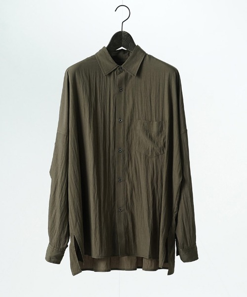 EGO TRIPPING（エゴトリッピング）の「ms6559-GATHER-SHIRTS ギャザーシャツ(616720)（シャツ/ブラウス・メンズ・ブラウン/ブラック/アイボリー・48/46）」の13枚目の写真