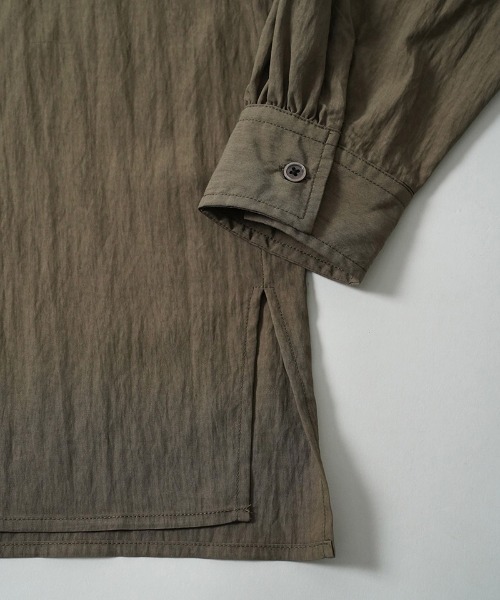 EGO TRIPPING（エゴトリッピング）の「ms6559-GATHER-SHIRTS ギャザーシャツ(616720)（シャツ/ブラウス・メンズ・ブラウン/ブラック/アイボリー・48/46）」の19枚目の写真
