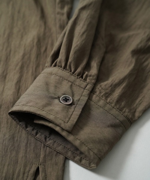 EGO TRIPPING（エゴトリッピング）の「ms6559-GATHER-SHIRTS ギャザーシャツ(616720)（シャツ/ブラウス・メンズ・ブラウン/ブラック/アイボリー・48/46）」の20枚目の写真