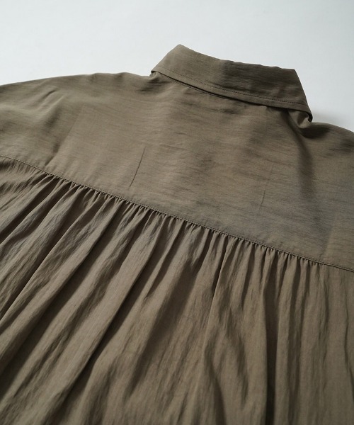 EGO TRIPPING（エゴトリッピング）の「ms6559-GATHER-SHIRTS ギャザーシャツ(616720)（シャツ/ブラウス・メンズ・ブラウン/ブラック/アイボリー・48/46）」の21枚目の写真