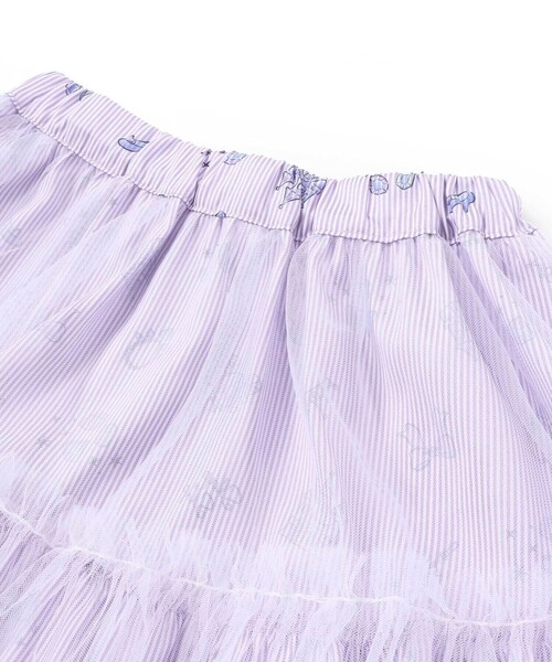 SLAP SLIP(スラップスリップ)の「お城宝石リボン総柄ストライプリバーシブルスカート(90~130cm)(スカート・キッズ・ブルー系その他/パープル系その他・120cm/110cm/130cm/100cm/90cm)」の7枚目の写真