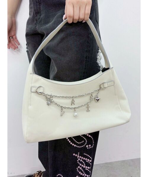 EVRIS(エヴリス)の「モチーフチェーンハンドBAG(ハンドバッグ・レディース・ホワイト/ブラウン/ブラック・FREE)」の11枚目の写真