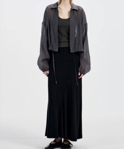 Studio Doe(スタジオドー)の「Studio Doe Asymmetrical Knit Skirt(スカート・レディース・ブラック・SMALL/MEDIUM)」の1枚目の写真
