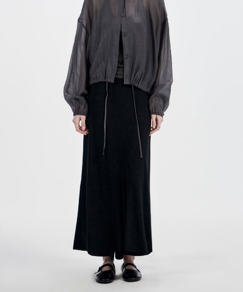 Studio Doe(スタジオドー)の「Studio Doe Asymmetrical Knit Skirt(スカート・レディース・ブラック・SMALL/MEDIUM)」の2枚目の写真