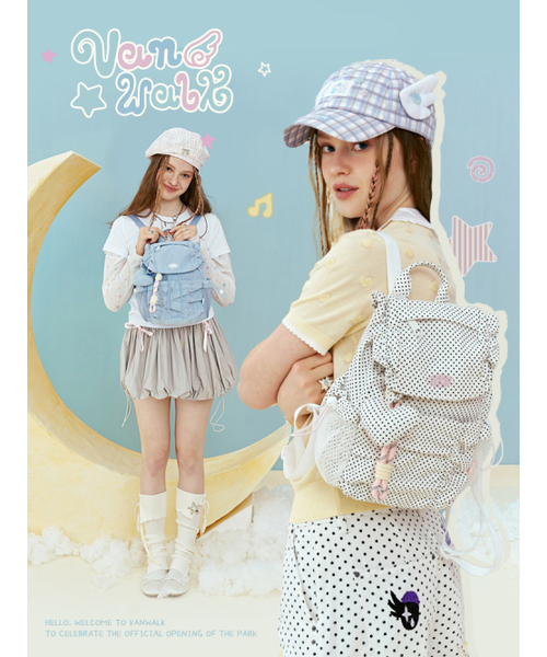 VANWALK（バンウォーク）の「Cloud Reedition Mini Backpack [Dot White]（バックパック/リュック・レディース・ホワイト・FREE）」の3枚目の写真
