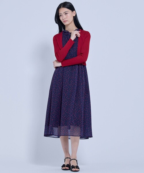 TOCCA(トッカ)の「EYELET AJISAI ボレロ(カーディガン/ボレロ・レディース・ブラウン系/レッド系・SMALL/MEDIUM)」の9枚目の写真