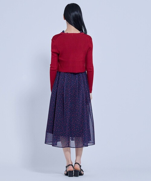 TOCCA(トッカ)の「EYELET AJISAI ボレロ(カーディガン/ボレロ・レディース・ブラウン系/レッド系・SMALL/MEDIUM)」の11枚目の写真