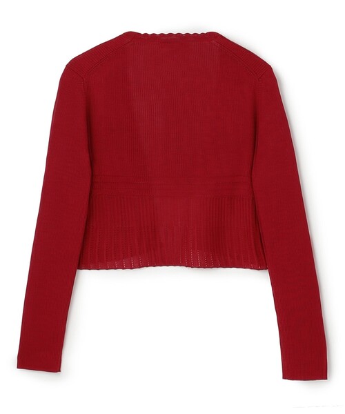 TOCCA(トッカ)の「EYELET AJISAI ボレロ(カーディガン/ボレロ・レディース・ブラウン系/レッド系・SMALL/MEDIUM)」の3枚目の写真