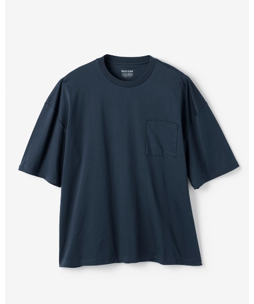 DoCLASSE( ドゥクラッセ)の「接触冷感・綿100%オーバーサイズT・5分袖(Tシャツ/カットソー・メンズ・ブラック/チャコール/ホワイト/ネイビー/ブルーグレー・S/L/M/LL)」の5枚目の写真