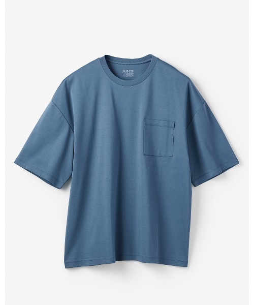 DoCLASSE( ドゥクラッセ)の「接触冷感・綿100%オーバーサイズT・5分袖(Tシャツ/カットソー・メンズ・ブラック/チャコール/ホワイト/ネイビー/ブルーグレー・S/L/M/LL)」の6枚目の写真