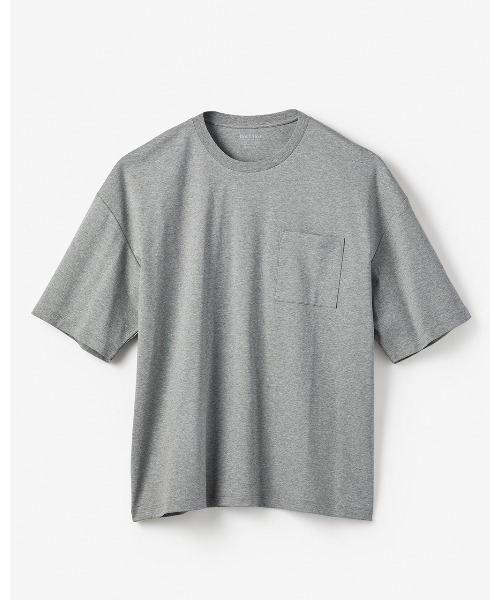 DoCLASSE( ドゥクラッセ)の「接触冷感・綿100%オーバーサイズT・5分袖(Tシャツ/カットソー・メンズ・ブラック/チャコール/ホワイト/ネイビー/ブルーグレー・S/L/M/LL)」の18枚目の写真