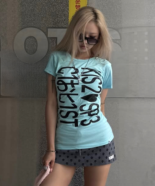 GRAVER（グレーバー）の「[WOMAN]TYPA BABY ベイビーティ_3カラー（Tシャツ/カットソー・レディース・PINK/ホワイト/ミント・ONE SIZE）」の7枚目の写真