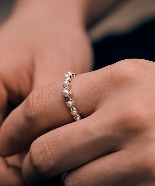 Fauvirame（フォーヴィレイム）の「【Fauvirame】Lava Pearl Ring / ラヴァパールリング（リング・レディース・Silver・9/11）」の2枚目の写真