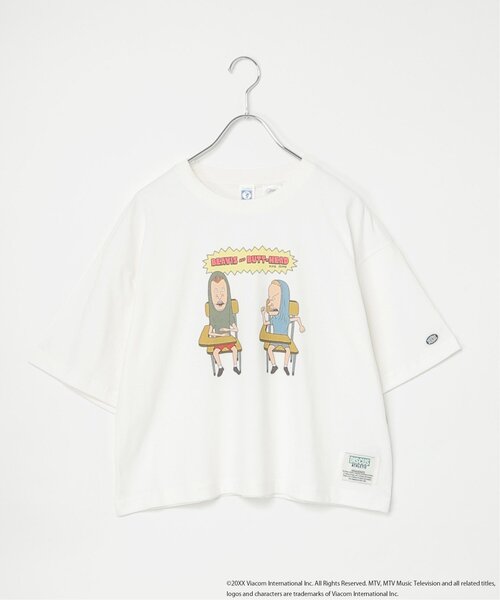 notch.(ノッチ)の「DISCUS ATHLETIC/『BEAVIS AND BUTT-HEAD』ビーバス・アンド・バットヘッド デザインTシャツ(Tシャツ/カットソー・レディース・ブラック/ダークグレー/オフホワイト/ホワイト・M)」の1枚目の写真