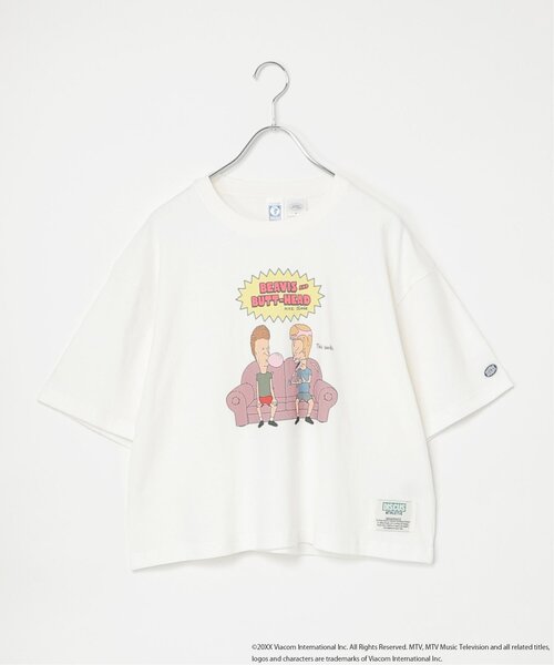 notch.(ノッチ)の「DISCUS ATHLETIC/『BEAVIS AND BUTT-HEAD』ビーバス・アンド・バットヘッド デザインTシャツ(Tシャツ/カットソー・レディース・ブラック/ダークグレー/オフホワイト/ホワイト・M)」の2枚目の写真