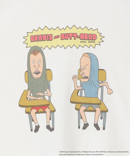 notch.(ノッチ)の「DISCUS ATHLETIC/『BEAVIS AND BUTT-HEAD』ビーバス・アンド・バットヘッド デザインTシャツ(Tシャツ/カットソー・レディース・ブラック/ダークグレー/オフホワイト/ホワイト・M)」の15枚目の写真
