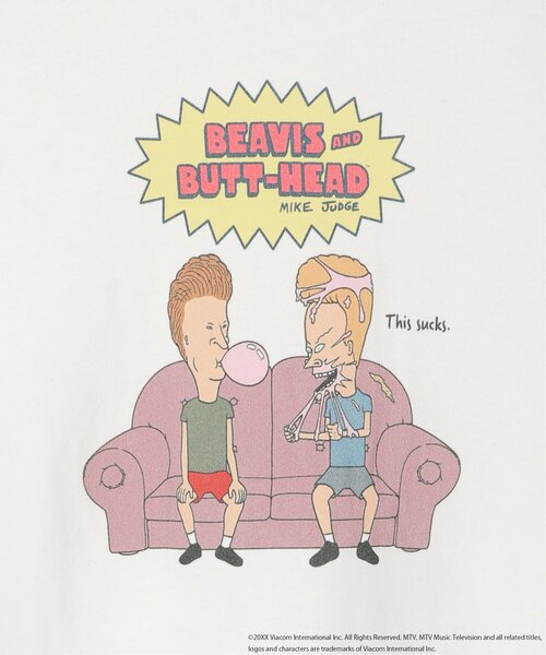 notch.(ノッチ)の「DISCUS ATHLETIC/『BEAVIS AND BUTT-HEAD』ビーバス・アンド・バットヘッド デザインTシャツ(Tシャツ/カットソー・レディース・ブラック/ダークグレー/オフホワイト/ホワイト・M)」の16枚目の写真