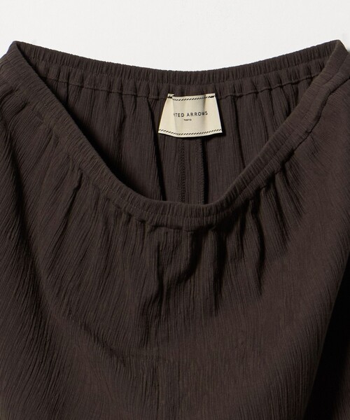UNITED ARROWS（ユナイテッドアローズ）の「クレープ イージー ワイドパンツ ‐ウォッシャブル‐（その他パンツ・レディース・ダークブラウン/ブラック・38/36）」の12枚目の写真