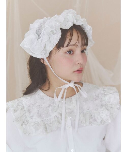 merry jenny(メリージェニー)の「flowerスパンコールヘッドドレス(その他ヘアアクセサリー・レディース・ブルー/グリーン・FREE)」の1枚目の写真